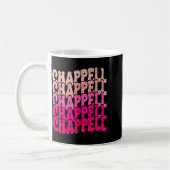 Groovy Chappell First Name D Chappell Tees Meme コーヒーマグカップ (左)