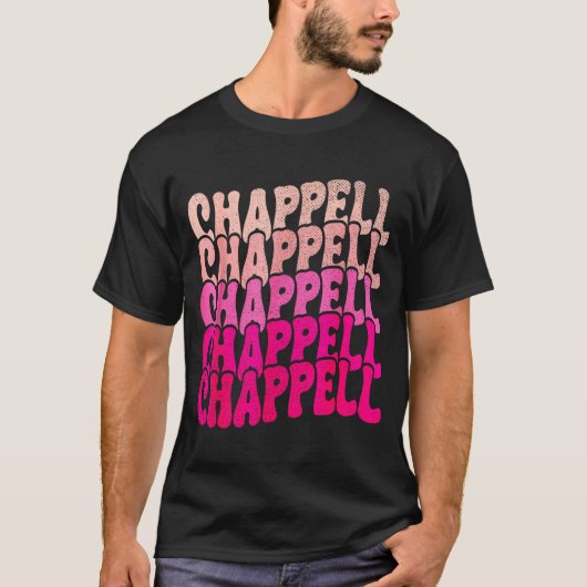 Groovy Chappell First Name D Chappell Tees Meme  Tシャツ (正面)
