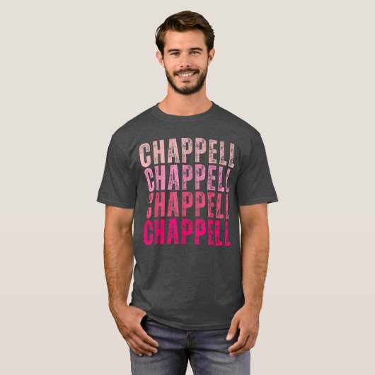 Groovy Chappell First Name Personalized Chappellee Tシャツ (正面フル)