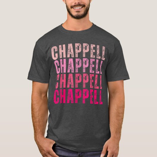 Groovy Chappell First Name Personalized Chappellee Tシャツ (正面)
