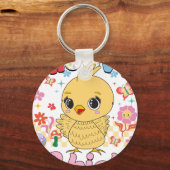 groovy chick, retro, vintage キーホルダー (正面)