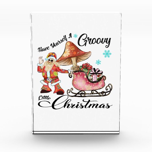 Groovy Chirstmasギフト – フォトブロック (正面)