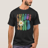 Groovy CHOOSE KIND Retro Anti Bullying Choose Kind Tシャツ (正面)