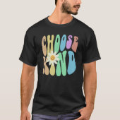 Groovy CHOOSE KIND Retro Stop Bullying Choose Kind Tシャツ (正面)