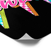 Groovy Chris Lightning Bolt Checkered I Love Meme  ポスター (角)