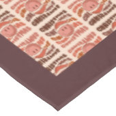 Groovy Christmas 70s Pastel Smiling Emoji Funky テーブルクロス (アングル)