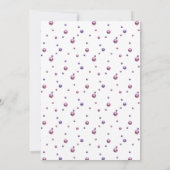 Groovy Christmas Disco Ball Pink Christmas Party 招待状 (裏面)