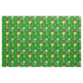 groovy christmas happy顔santa 1970s ファブリック (ファットクウォーター)