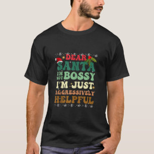 Groovy Christmas Santa I Not Bossy Tシャツ