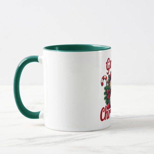 Groovy Christmas Santa Mug マグカップ (左)