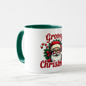 Groovy Christmas Santa Mug マグカップ (正面左)