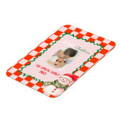 Groovy Christmas snowman Photo  マグネット (左側)