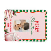 Groovy Christmas Sweet Treats Photo  マグネット (横)