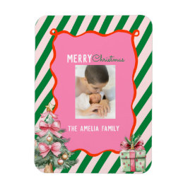 Groovy Christmas Tree Doodle Photo  マグネット