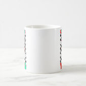 Groovy Christmas Vibes Smile Face Santa Hat Xmas T コーヒーマグカップ (中央)