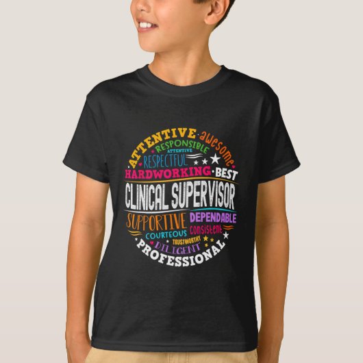 Groovy Clinical Supervisor Appreciation Health Wor Tシャツ (正面)