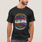 Groovy College Advisor Appreciation Week Back To S Tシャツ (正面)