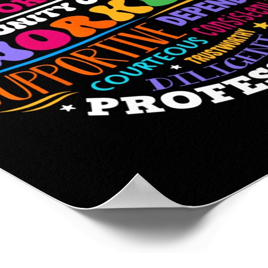 Groovy Community Outreach Worker Back To School  ポスター (角)