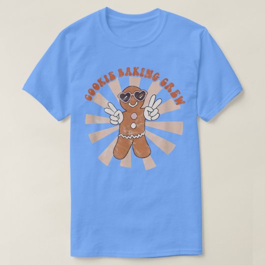 Groovy CookieベーキングクルーGingerbread Cookieの履歴 Tシャツ (デザイン正面)