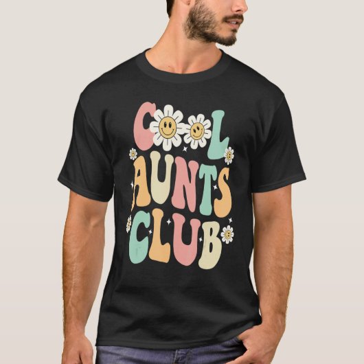 Groovy Cool Aunts Club Auntie  Best Aunt Ever aunt Tシャツ (正面)