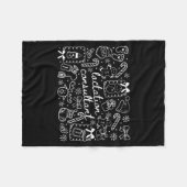 Groovy Coquette Lactation Consultant Breastfeeding フリースブランケット (正面(横))