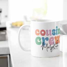Groovy Cousin Crew Personalized コーヒーマグカップ