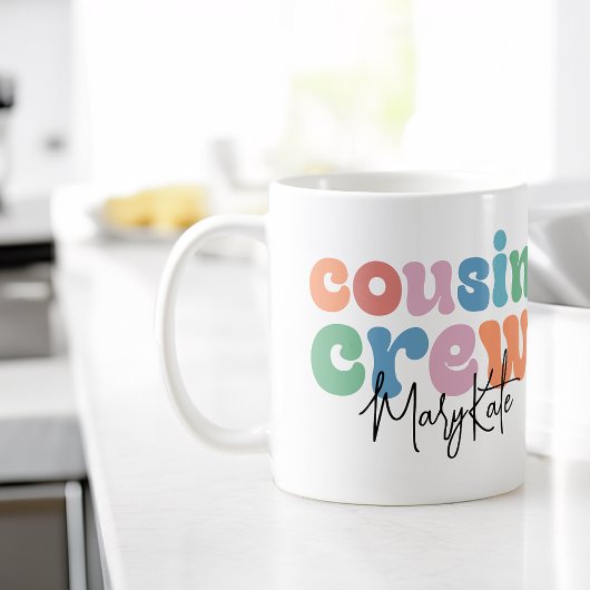 Groovy Cousin Crew Personalized コーヒーマグカップ