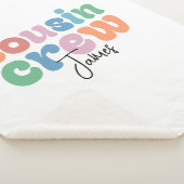 Groovy Cousin Crew Personalized シェルパブランケット (3/4)