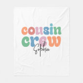 Groovy Cousin Crew Personalized フリースブランケット (正面)