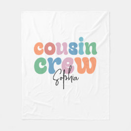 Groovy Cousin Crew Personalized フリースブランケット