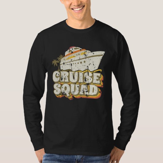 Groovy Cruise Squad Vacation Matching Group Tシャツ (正面)