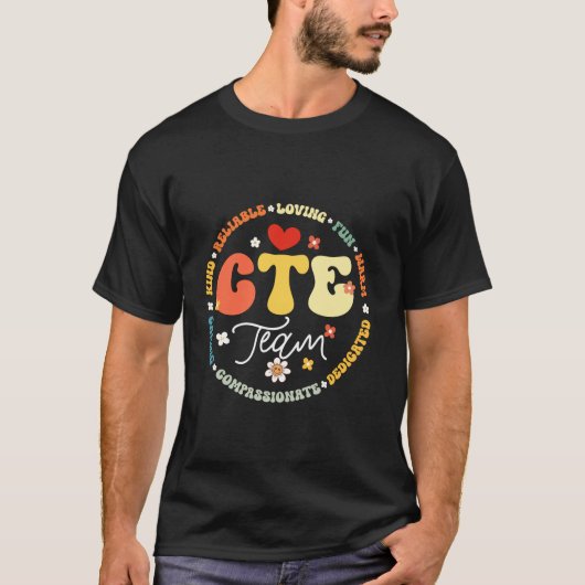 Groovy CTEチーム先生新学期先生St Tシャツ (正面)