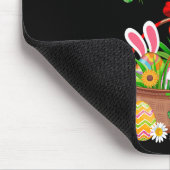 Groovy Cute Bunny Easter Egg Sket Easter Day Girls マウスパッド (コーナー)