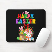 Groovy Cute Bunny Easter Egg Sket Easter Day Girls マウスパッド (マウス)