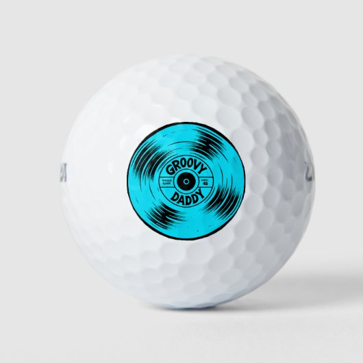 Groovy Dady Record Soul andファンク70クールs ゴルフボール (正面)