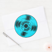 Groovy Dady Record Soul andファンク70クールs ラウンドシール (封筒)