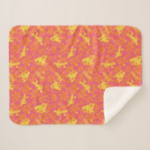 Groovy Discoスクービードゥーパターン シェルパブランケット (正面(横))