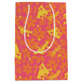 Groovy Discoスクービードゥーパターン ミディアムペーパーバッグ (正面)