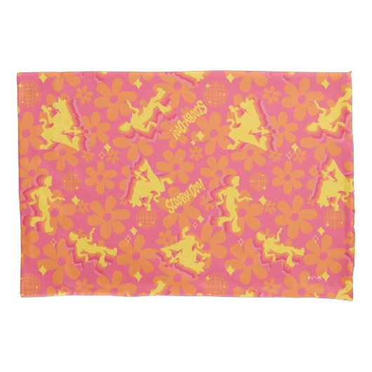 Groovy Discoスクービードゥーパターン 枕カバー (正面)