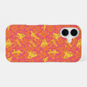 Groovy Discoスクービードゥーパターン iPhone 16ケース (裏面横)