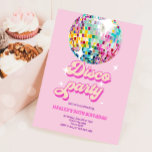 Groovy Discoパーティーレトロ70sレッツディスコ誕生日 招待状<br><div class="desc">あなたの完璧なお祝いのためのDiscoテーマの招待。</div>