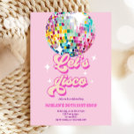 Groovy Discoパーティーレトロ70sレッツディスコ誕生日 招待状<br><div class="desc">あなたの完璧なお祝いのためのDiscoテーマの招待。</div>