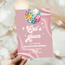 Groovy Discoパーティーレトロ70sレッツディスコ誕生日