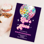 Groovy Discoパーティーレトロ70sレッツディスコ誕生日 招待状<br><div class="desc">あなたの完璧なお祝いのためのDiscoテーマの招待。</div>