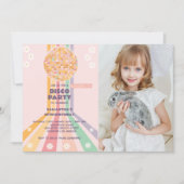 Groovy Disco誕生日写真 招待状 (正面)