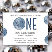 Groovy Disco Dancing Baby First Birthday 招待状