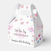 Groovy Disco Eras誕生日パーティーの好意ボックス フェイバーボックス (正面サイド)