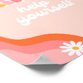 Groovy Drinksの看板 |デジタルGroovyサイン ポスター (角)