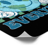 Groovy Earth Day 2025毎日のスマイル顔救 The ポスター (角)