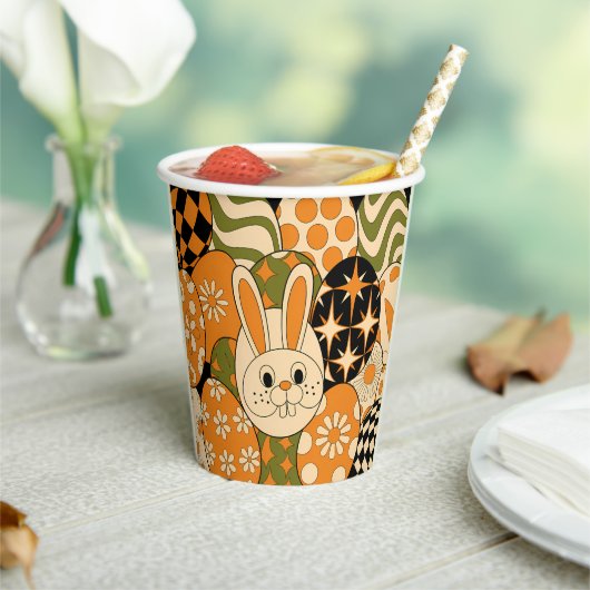 Groovy Easter Bunny Party Paper Cups 紙コップ (インサイチュ)